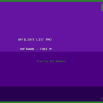 Affiliate List Pro Software - Free Member Download