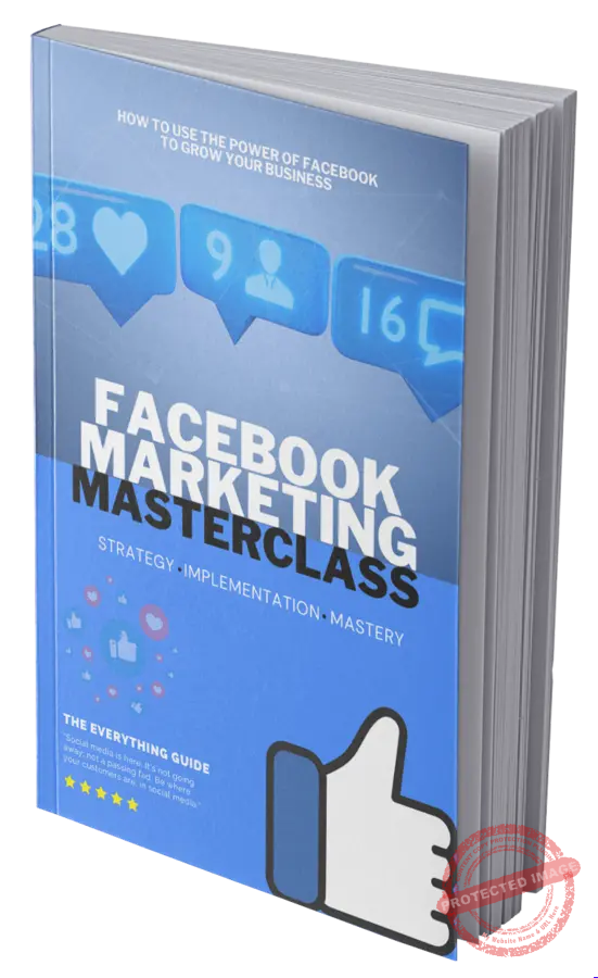 Facebook Marketing Masterclass Facebook Marketing Masterclass - PLR eBook - Image 1